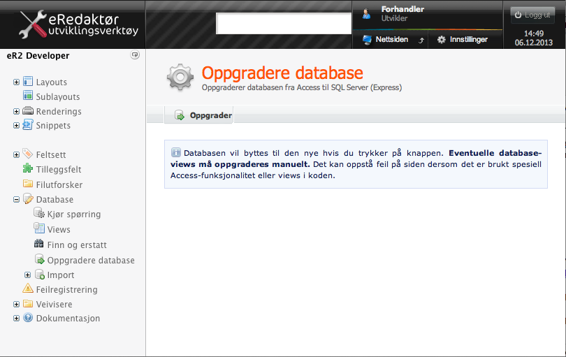 Oppgradere fra Access til SQL Server express (oppdatert høst 2013)